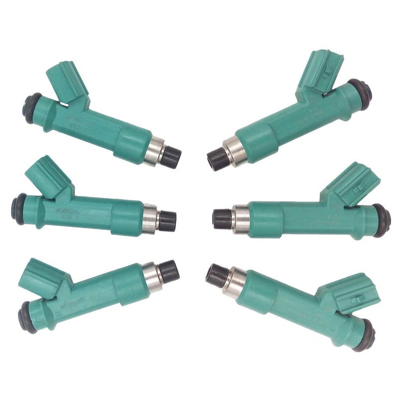 JESBEN FJ787 6pcs Set Fuel Injector 12 Holes Nozzles Replacement for Tacoma Tundra 4.0L 2005 4Runner 4.0L 2003-2009 FJ Cruiser 4.0L 2007-2009 23209-39075 23250-31060 - Image 1
